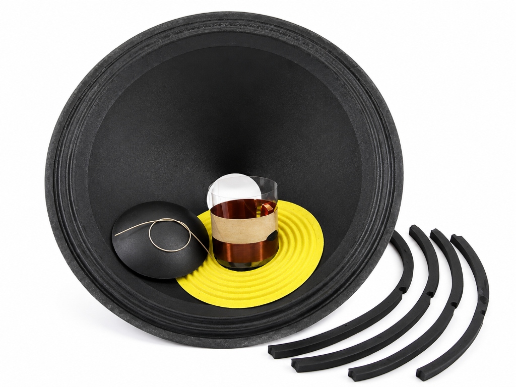 Complete Speaker Recone Kit Components Assembly